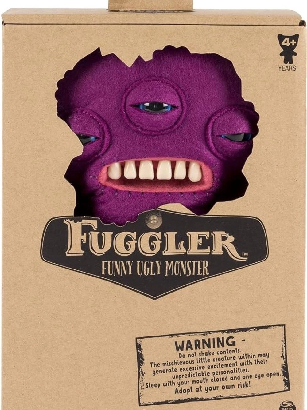 RARE 2018 Fuggler Annoyed Alien Purple 3 Eye Spin Master Original Box 9” - NIB